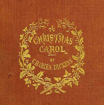 First edition cover for 'A Christmas Carol'. 