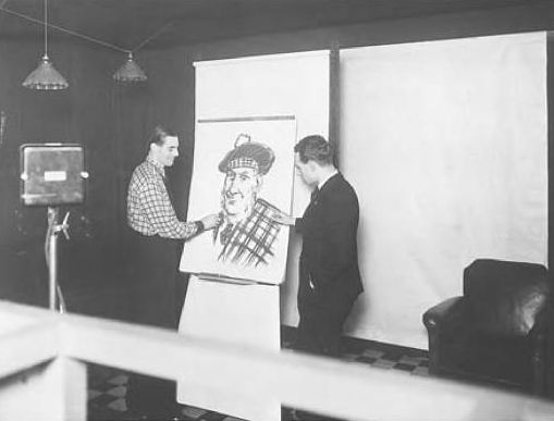 A cartoonist, early 1930