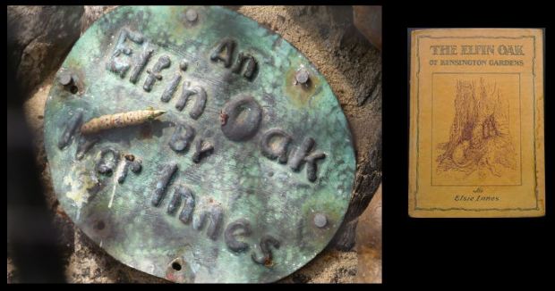 Elfin Oak Plaque & Book