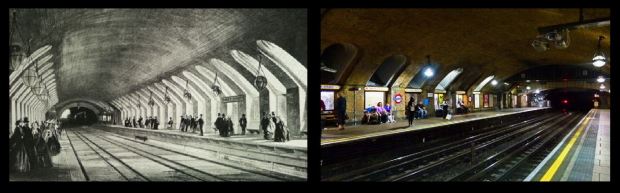 Baker Street station then and now