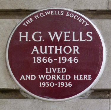 HG Wells Plaque