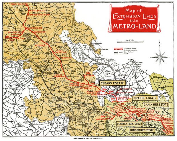 Metroland Map