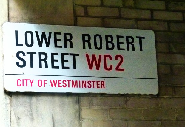Lower Robert Street sign
