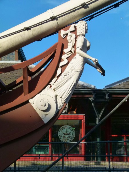 A Tobacco Dock figurehead... looking on in hope...