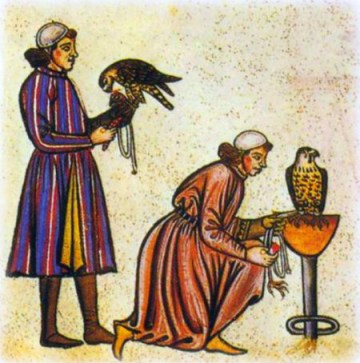 Medieval falconers (Image: aboutfalconry.com)