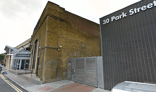 Location of the 1926 brewery crash, Park Street Southwark. The area is now home to the 'Vinopolis' wine attraction.