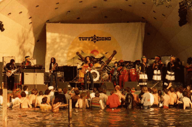 Bob Marley performing at Crystal Palace Park, June 7th 1980 (image copyright Tankfield, via ukrockfestivals.com). 