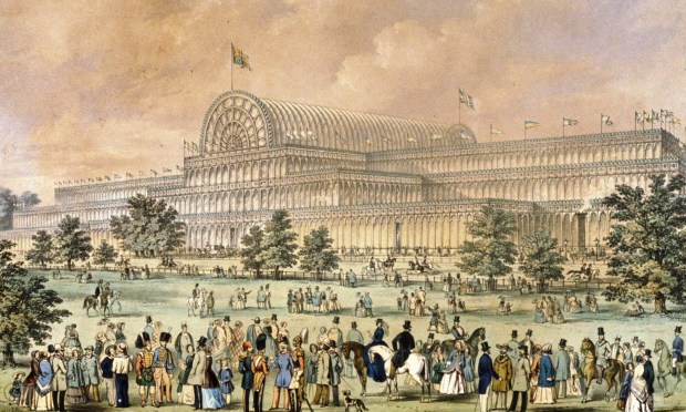 The Crystal Palace in its original location; the south-eastern corner of Hyde Park.