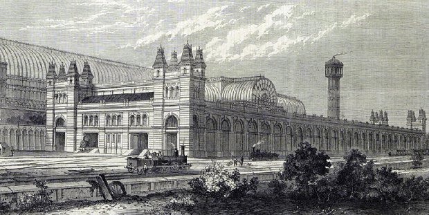 Crystal Palace High Level station, 1865. (Image: London Illustrated News).