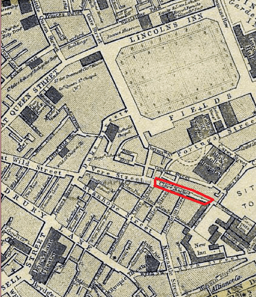 Location of the former Clare Market.
