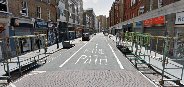 A quiet Leather Lane today (image: Google Streetview).