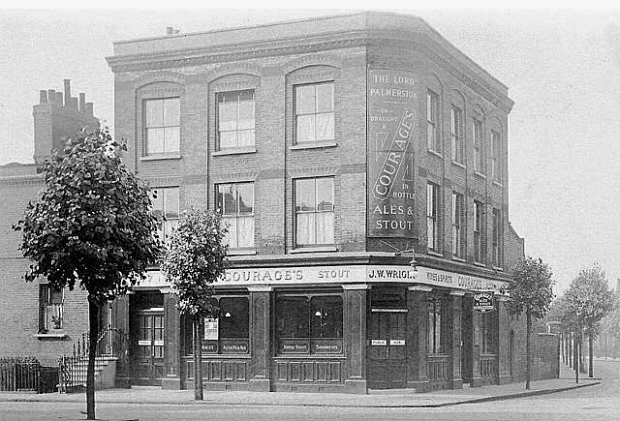The now vanished Lord Palmerston on Lucey Road, pictured during the 1930s. (Image: Pubhistory.com)