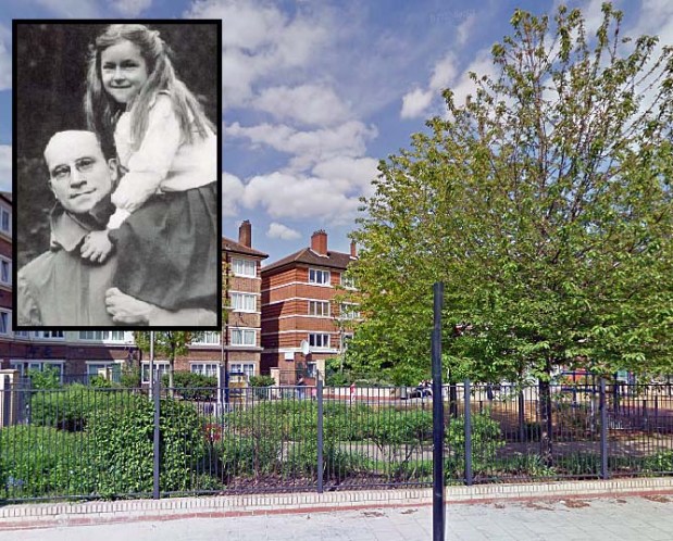Salter Park... the image in the corner is Doctor Salter with his daughter, Joyce. 