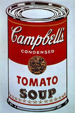 Andy Warhol's famous 1962 'Campbell's Soup Can'... which, in a roundabout way, may not have existed if it were not for Bryan Donkin's Bermondsey plant!