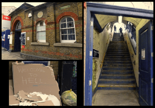 Deptford Station shortly before its recent redevelopment. 