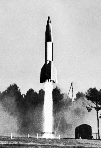 A V2 Rocket launch.