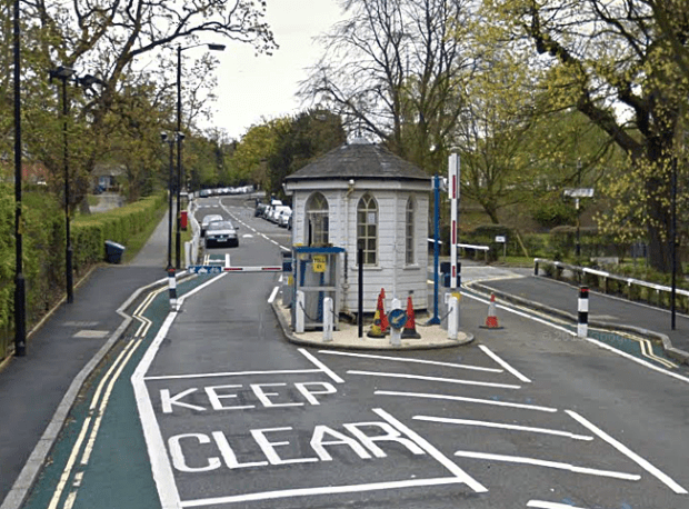 College Road, Dulwich- London's only remaining active toll gate (image: Google).