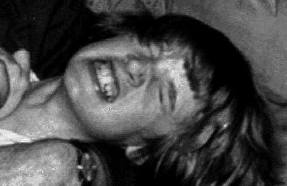 Janet in the depths of a trance...