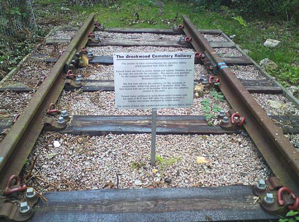 A memorial to the Necropolis Railway erected at Brookwood Cemetery in 2007 (image: Wikipedia) 