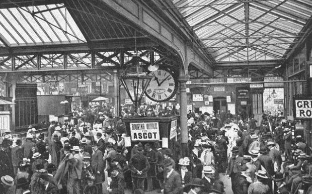 Waterloo station during the Victorian era. 