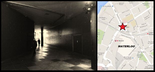 Location of the Bullring and view beneath the roundabout today