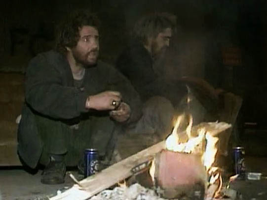 Cardboard City in the 1990s (image BBC)