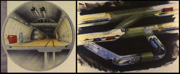 Euroroute... road and rail combined (image: London Illustrated News)