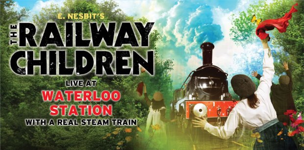 Poster for 'The Railway Children', a unique production staged on Waterloo International's former redundant platforms