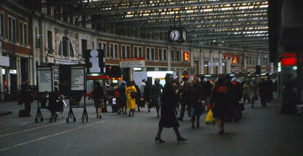 Waterloo station in 1979 (image: Age of Uncertainty website)