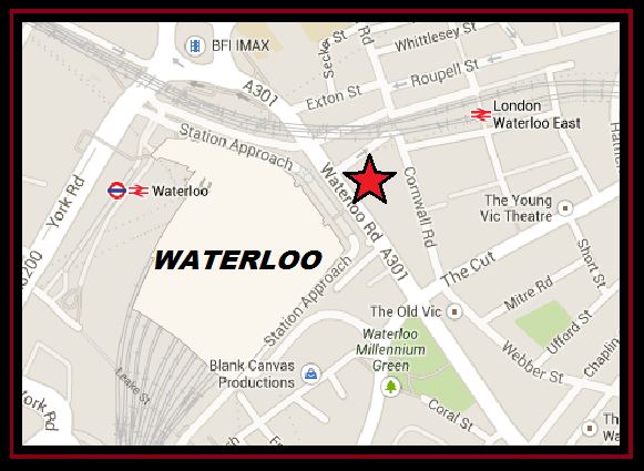 Location of the Wellington pub