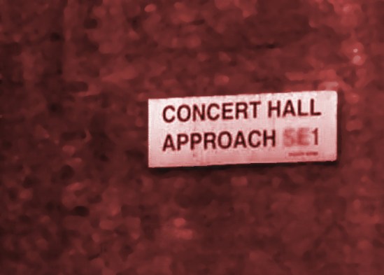 Concert Hall Approach Signage