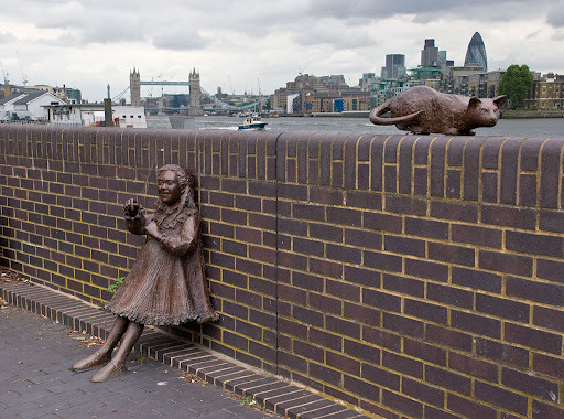 Joyce and her cat. Luckily these images were not bagged by the scrap-metal thieves