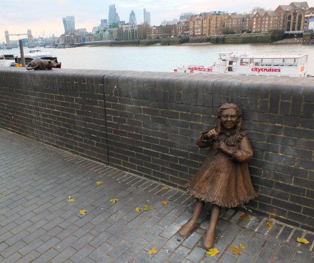 Joyce and her cat in November 2014, back where they belong