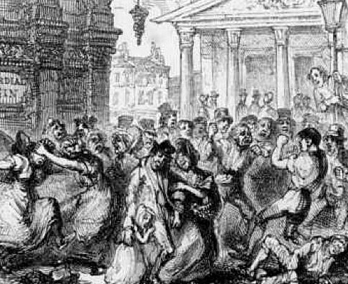 'Sunday in London'... debauched London in 1834 by George Cruickshank