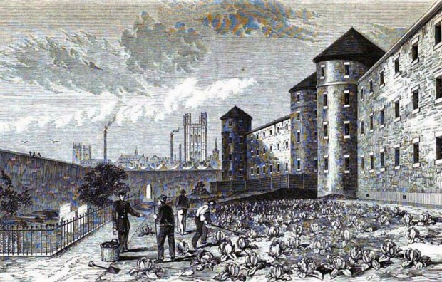 Millbank Penitentiary's burial ground, 1860s