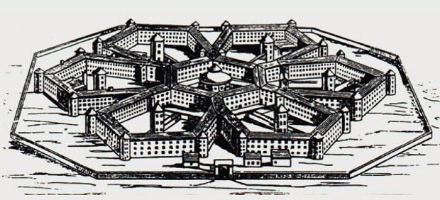 The Millbank Prison in the 19th century