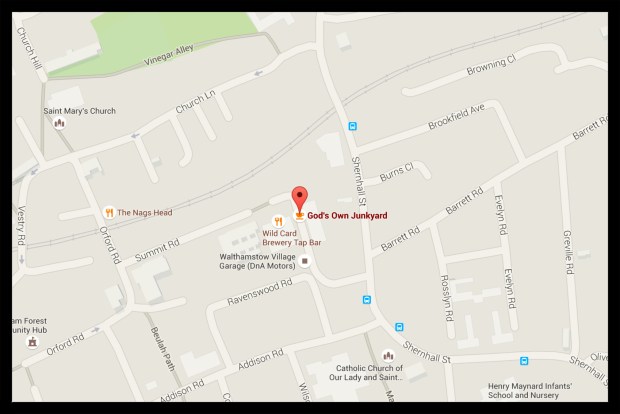 God's Own Junkyard. Unit 12, Ravenswood Industrial Estate, Shernhall Street, London. E17 9HQ