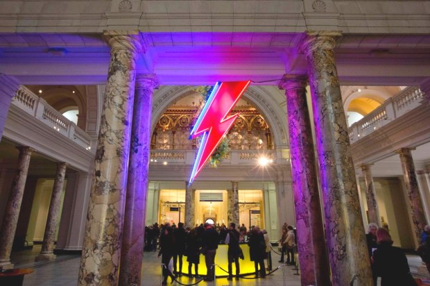 Chris Bracey's 'Ziggy Stardust' bolt at the V&A (image: The Mirror)